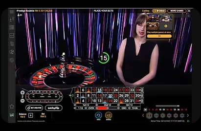 Playtech game Prestige Roulette Lite