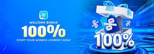 100% 欢迎奖金优惠横幅